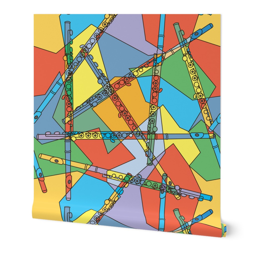 Colorful Abstract Flutes Wallpaper