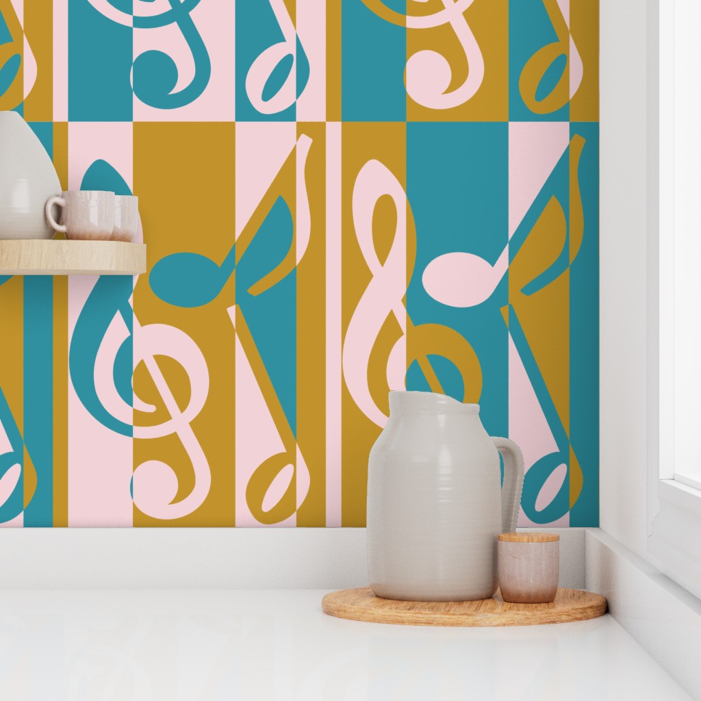 Music Notes Abstract Wallpaper