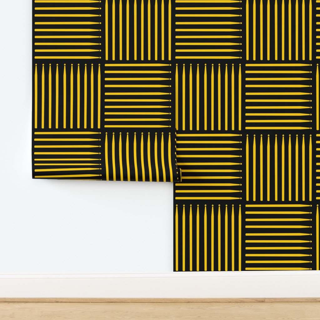 Clarinet Music Notes Yellow Background Wallpaper